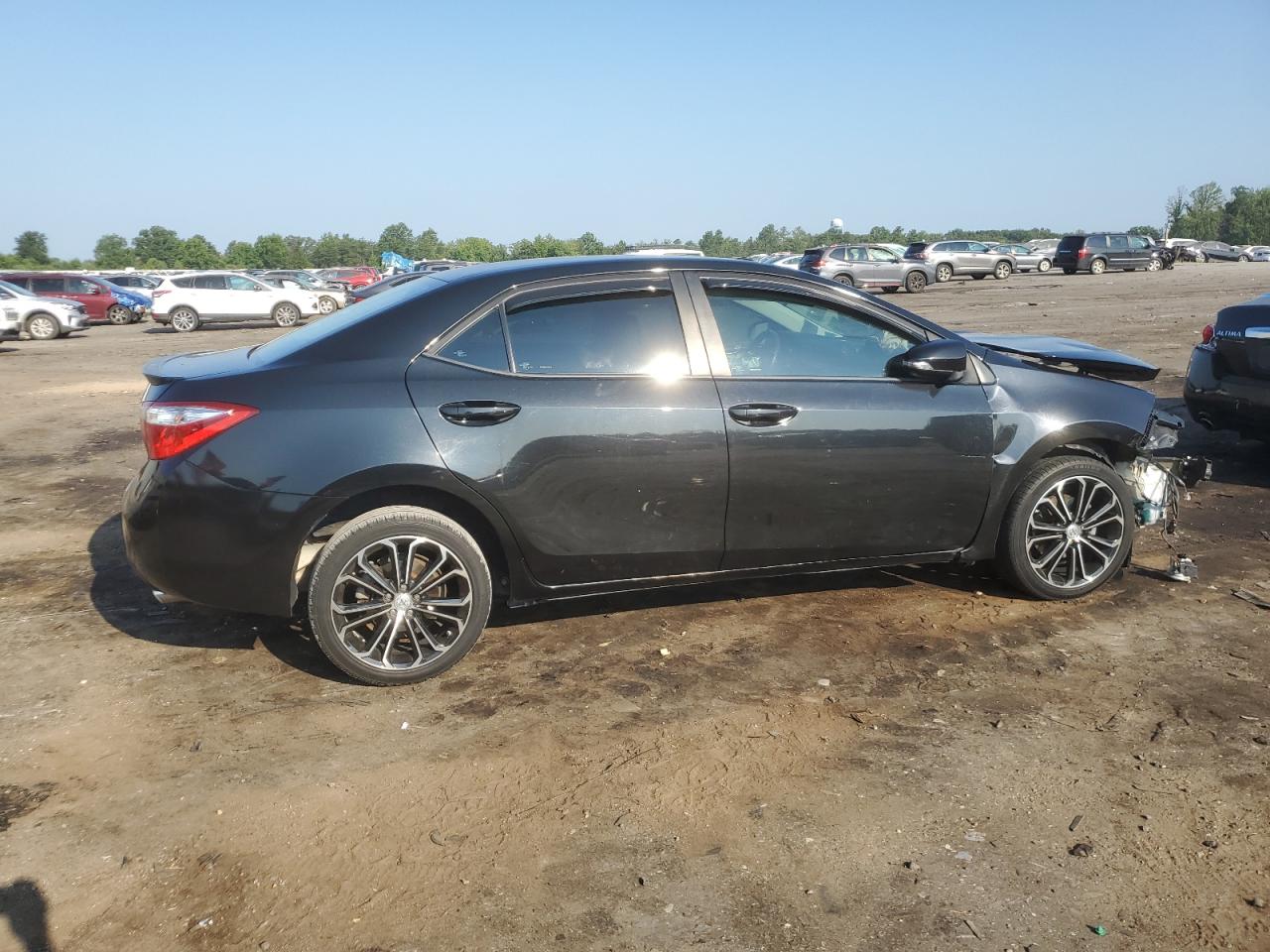 2015 Toyota Corolla L black sedan gas 5YFBURHE8FP245337 photo #4
