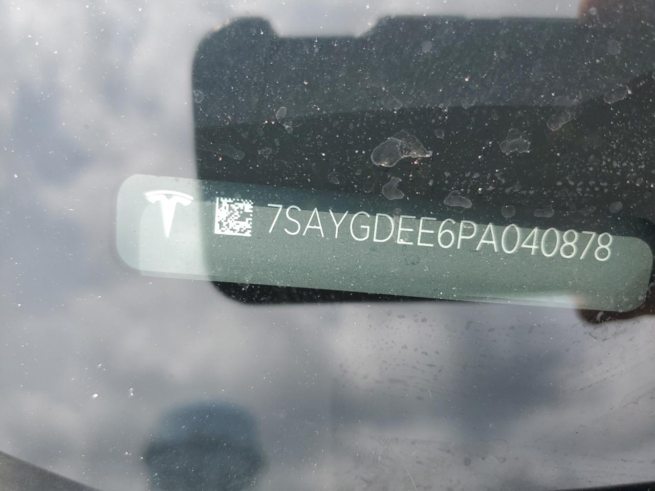 2023 Tesla Model Y VIN: 7SAYGDEE6PA040878 Lot: 63411635