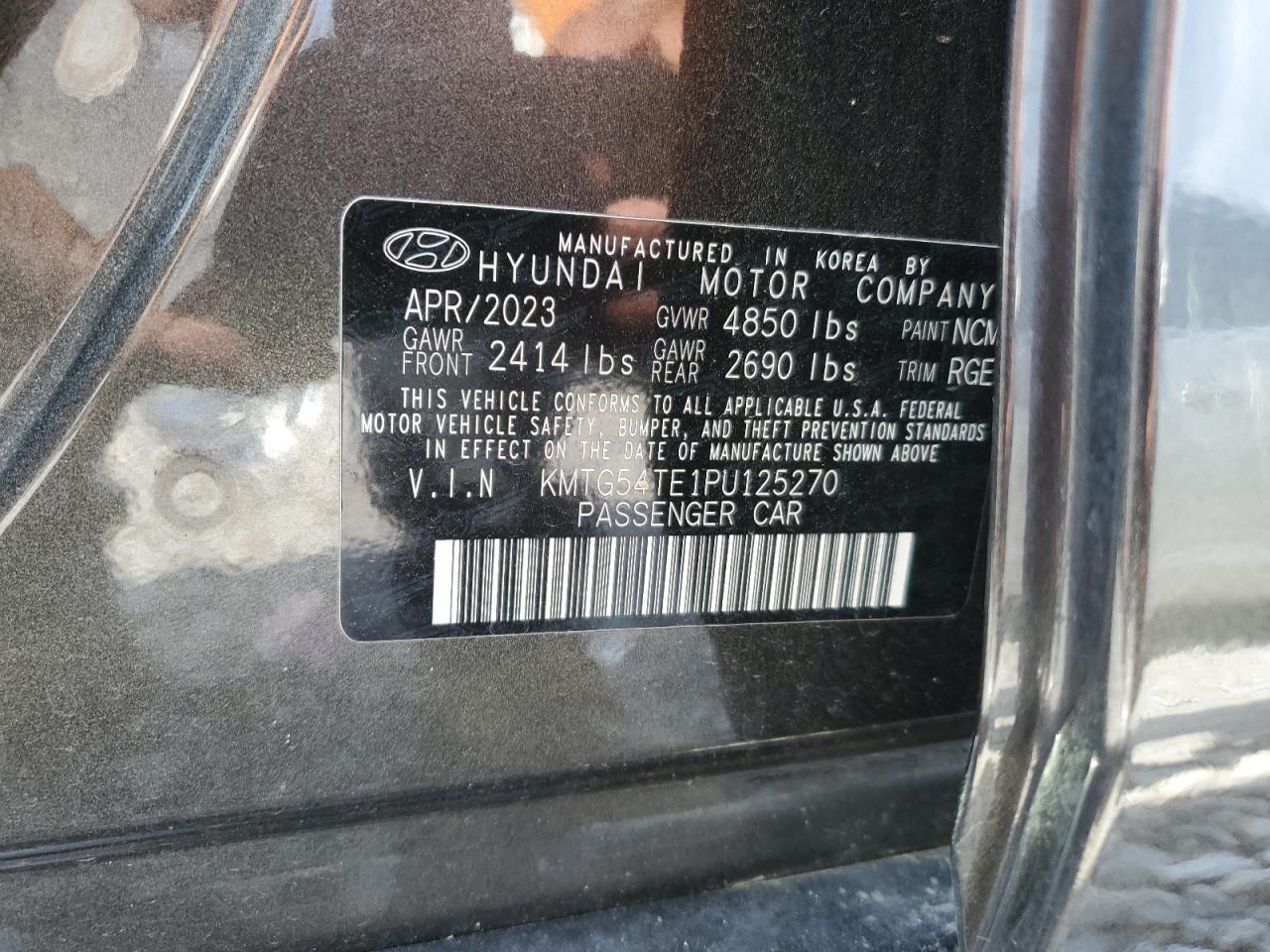 2023 Genesis G70 Base VIN: KMTG54TE1PU125270 Lot: 63875405