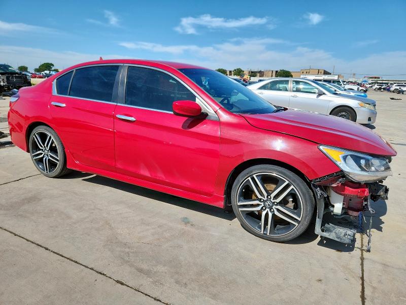  HONDA ACCORD 2017 Красный
