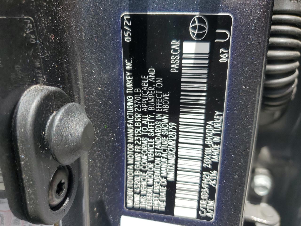 2021 Toyota C-Hr Xle VIN: NMTKHMBX2MR128759 Lot: 65833495