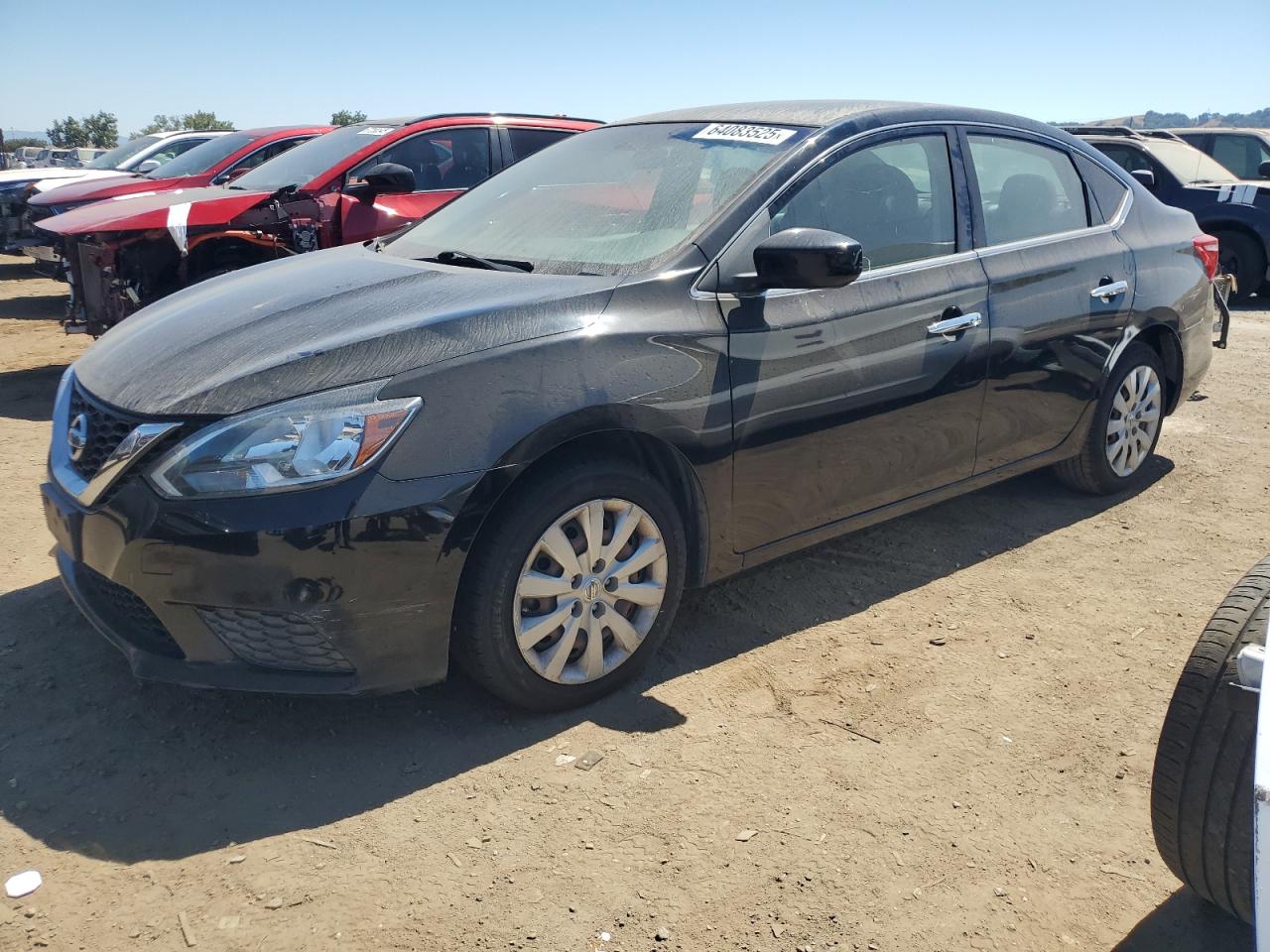 2017 Nissan Sentra S black null gas 3N1AB7AP6HL671984 photo #1