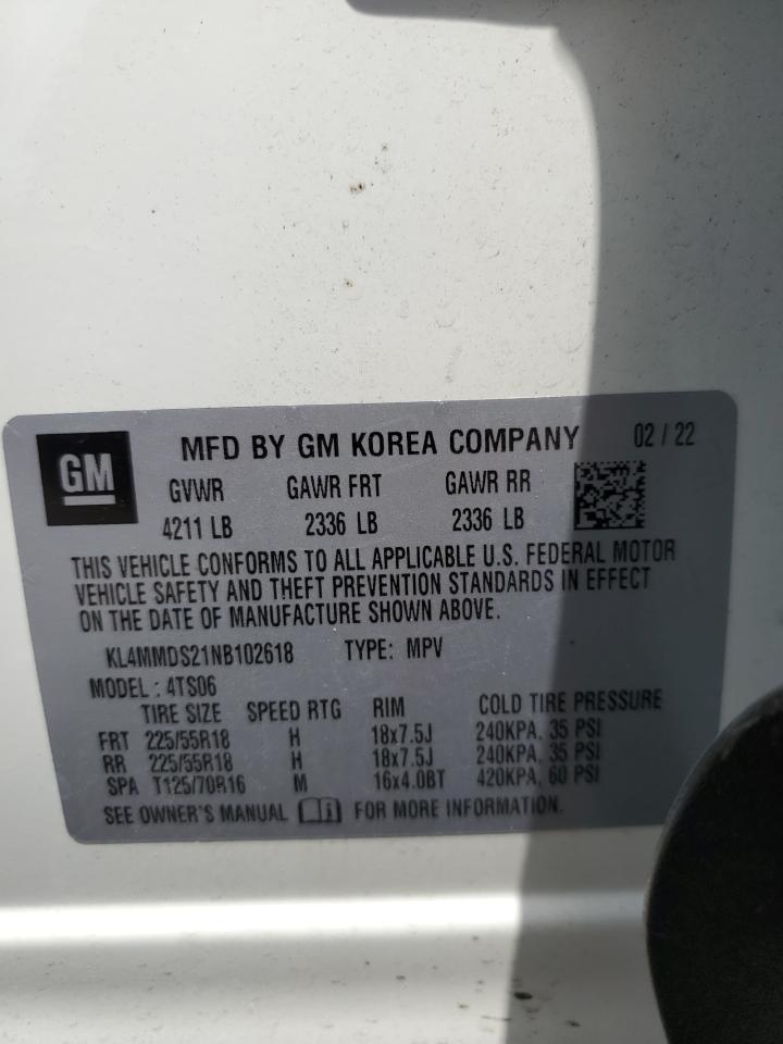 2022 Buick Encore Gx Select VIN: KL4MMDS21NB102618 Lot: 66522325