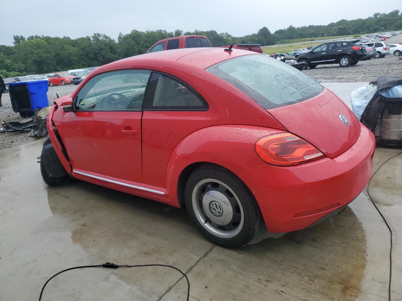 2013 Volkswagen Beetle red null gas 3VWJX7AT0DM607856 photo #3