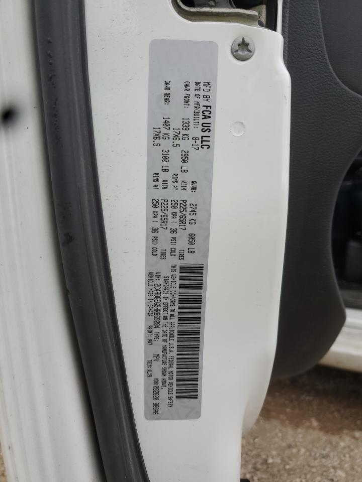 2017 Dodge Grand Caravan Gt VIN: 2C4RDGEG5HR869284 Lot: 65251835