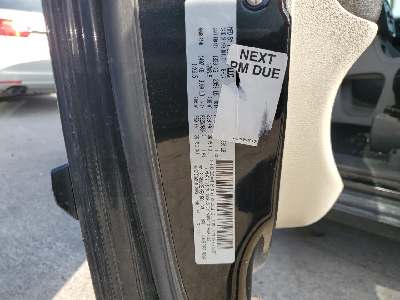 2017 Dodge Grand Caravan Sxt VIN: 2C4RDGCG2HR841896 Lot: 64505695