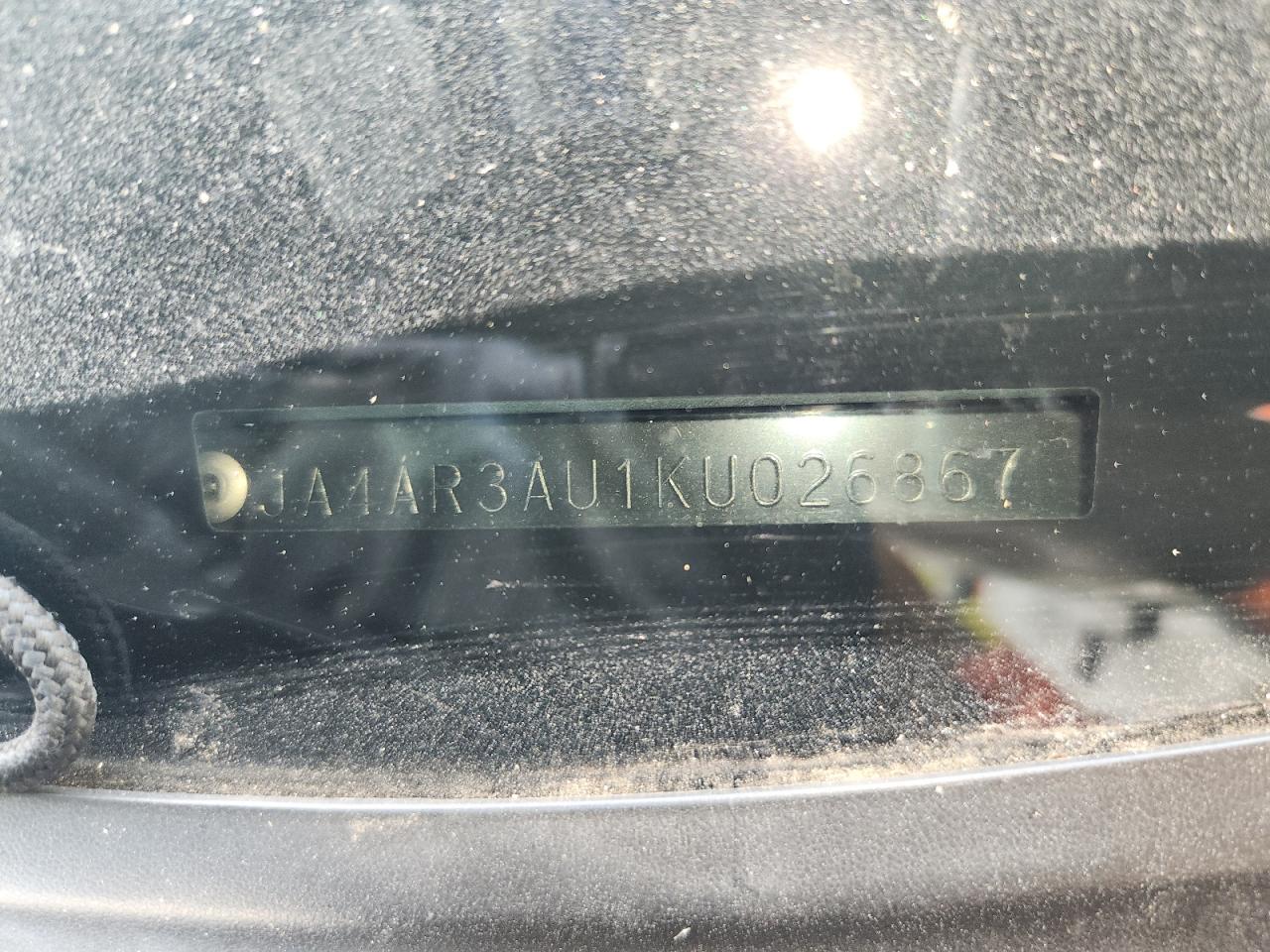 2019 Mitsubishi Outlander Sport Es VIN: JA4AR3AU1KU026867 Lot: 61782395
