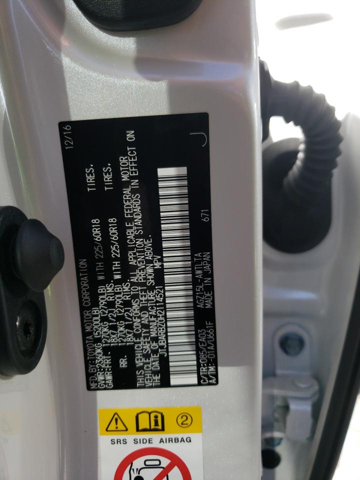 2017 Lexus Nx 200T Base VIN: JTJBARBZ0H2114521 Lot: 64690545
