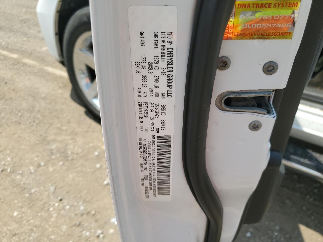 2012 Dodge Ram 1500 St VIN: 1C6RD6KT1CS245766 Lot: 64350145