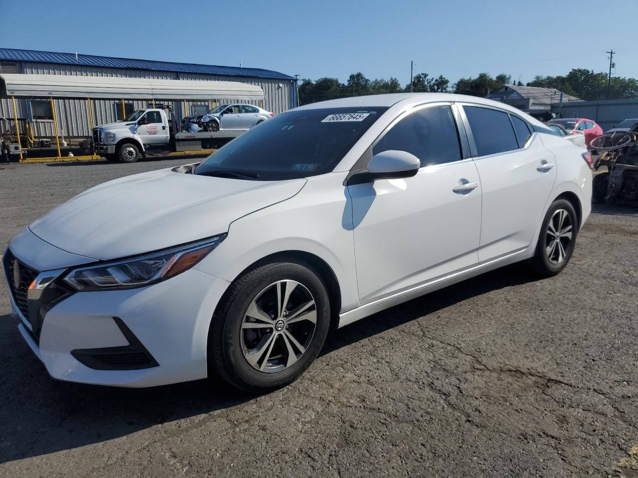 2021 Nissan Sentra Sv white null gas 3N1AB8CV7MY270572 photo #1