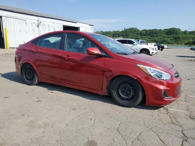 Sedans HYUNDAI ACCENT 2017 Red