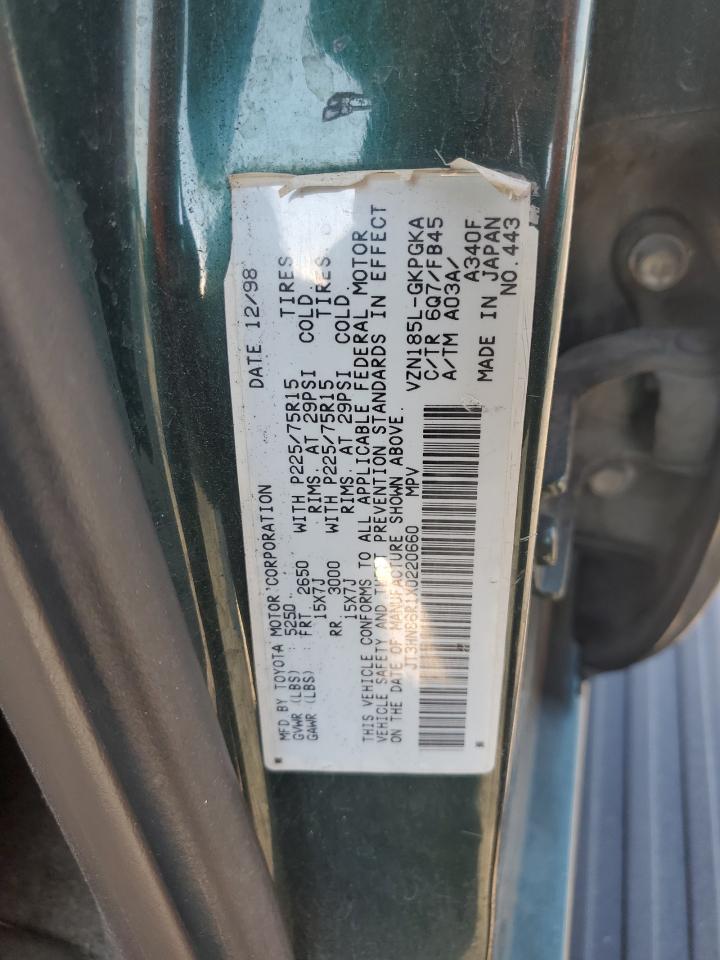 1999 Toyota 4Runner Sr5 VIN: JT3HN86R1X0220660 Lot: 63441675