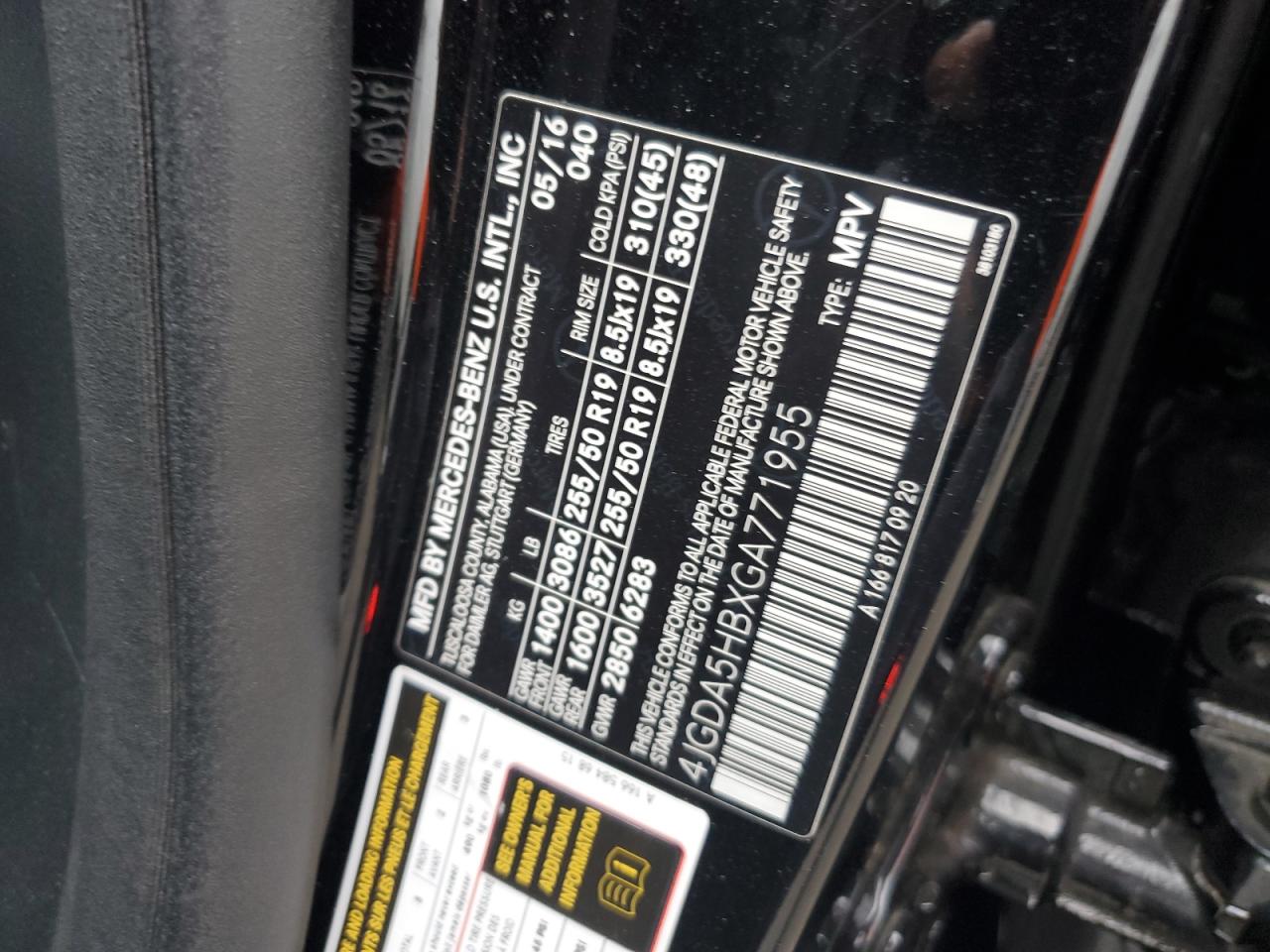 4jgda5hbxga771955 4JGDA5HBXGA771955 2016 Mercedes-Benz Gle 350 4Matic