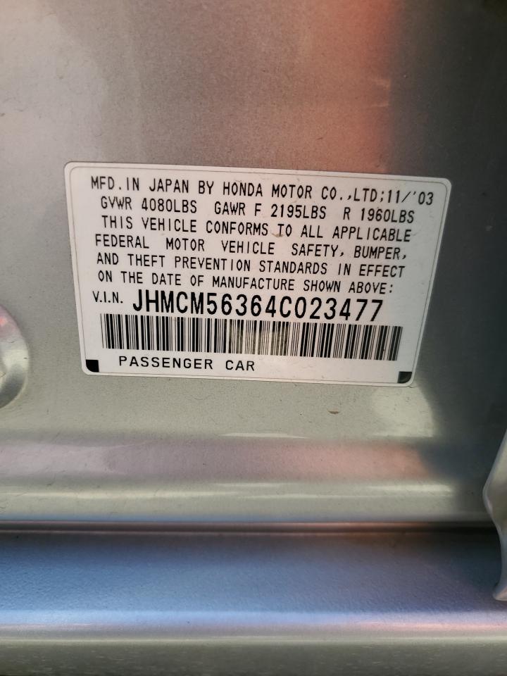 2004 Honda Accord Lx VIN: JHMCM56364C023477 Lot: 65583575
