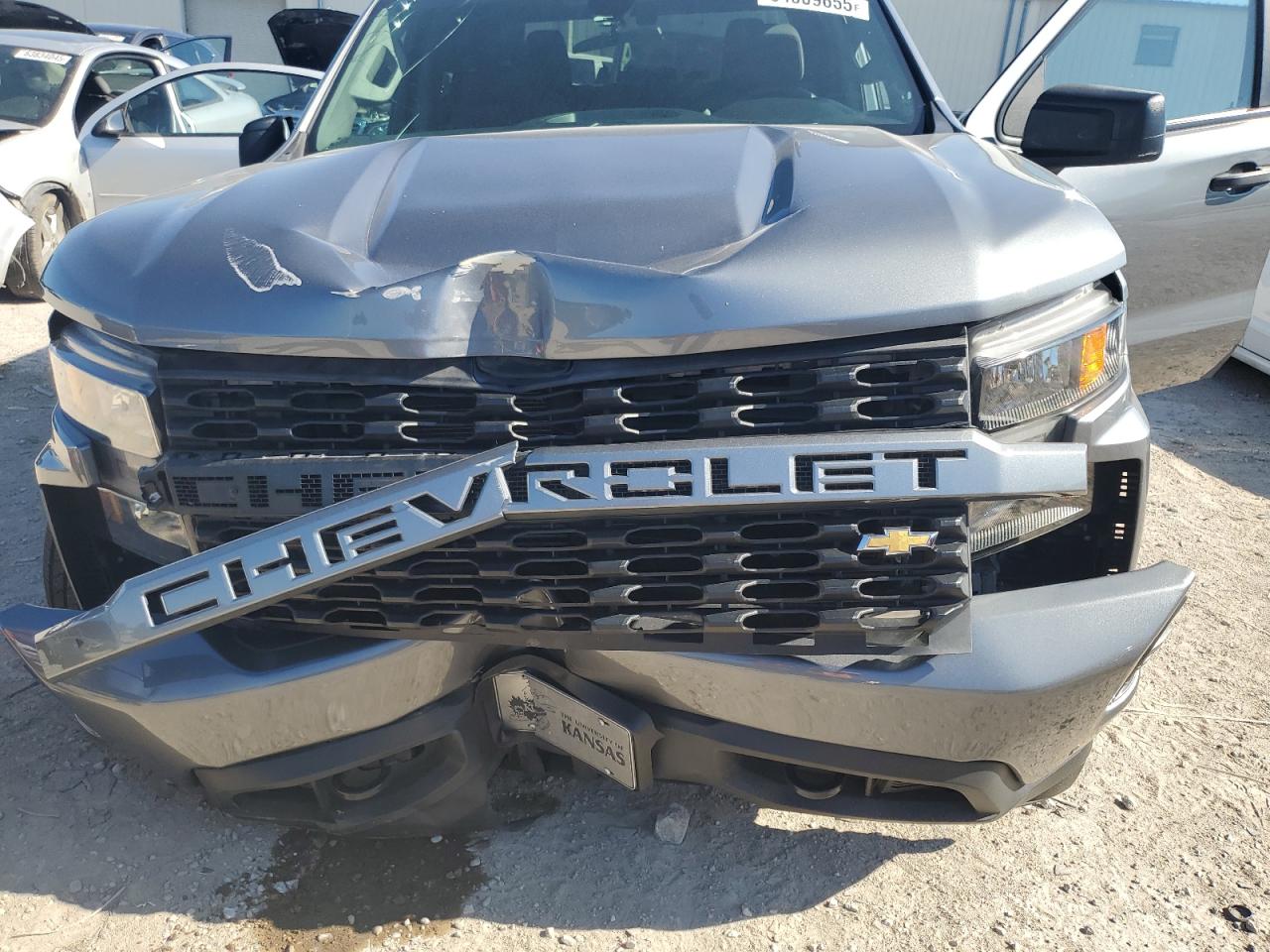 2021 Chevrolet Silverado K1500 Custom VIN: 3GCPYBEK1MG329692 Lot: 64009655