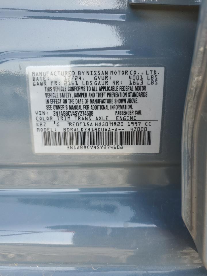 2025 Nissan Sentra Sv VIN: 3N1AB8CV4SY274608 Lot: 65155755