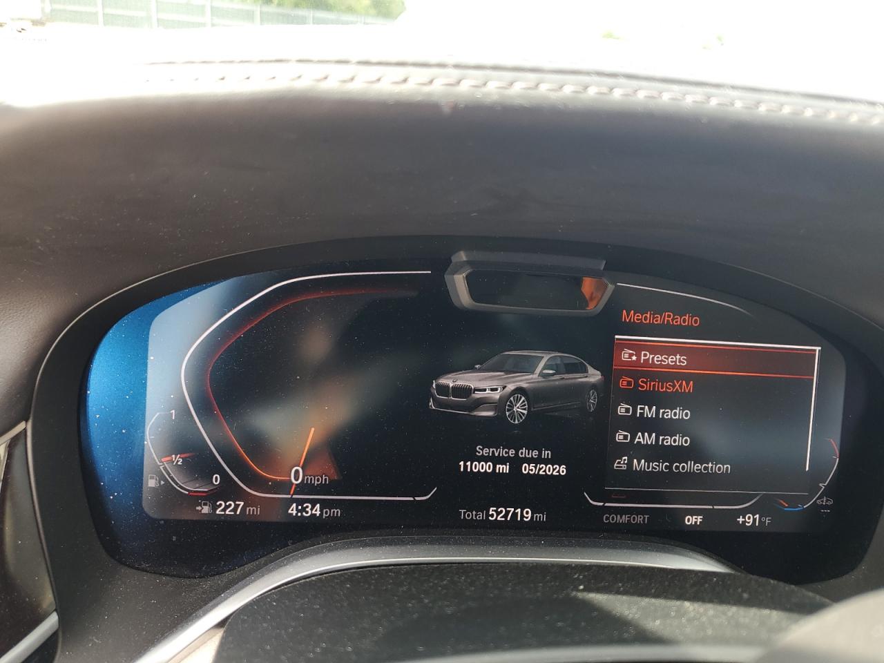 2020 BMW 750 Xi VIN: WBA7U2C00LGM27259 Lot: 63626135