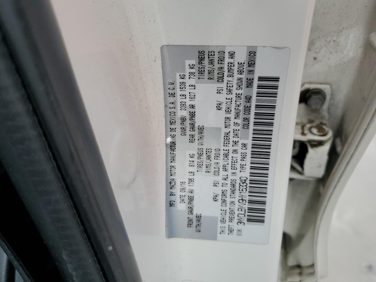 2017 Toyota Yaris Ia VIN: 3MYDLBYV9HY153340 Lot: 64959175