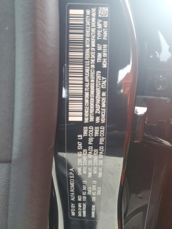 2024 Alfa Romeo Stelvio Ti VIN: ZASPAKBN9R7D72979 Lot: 64483465