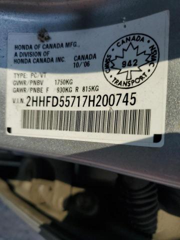 2007 ACURA CSX PREMIUM  