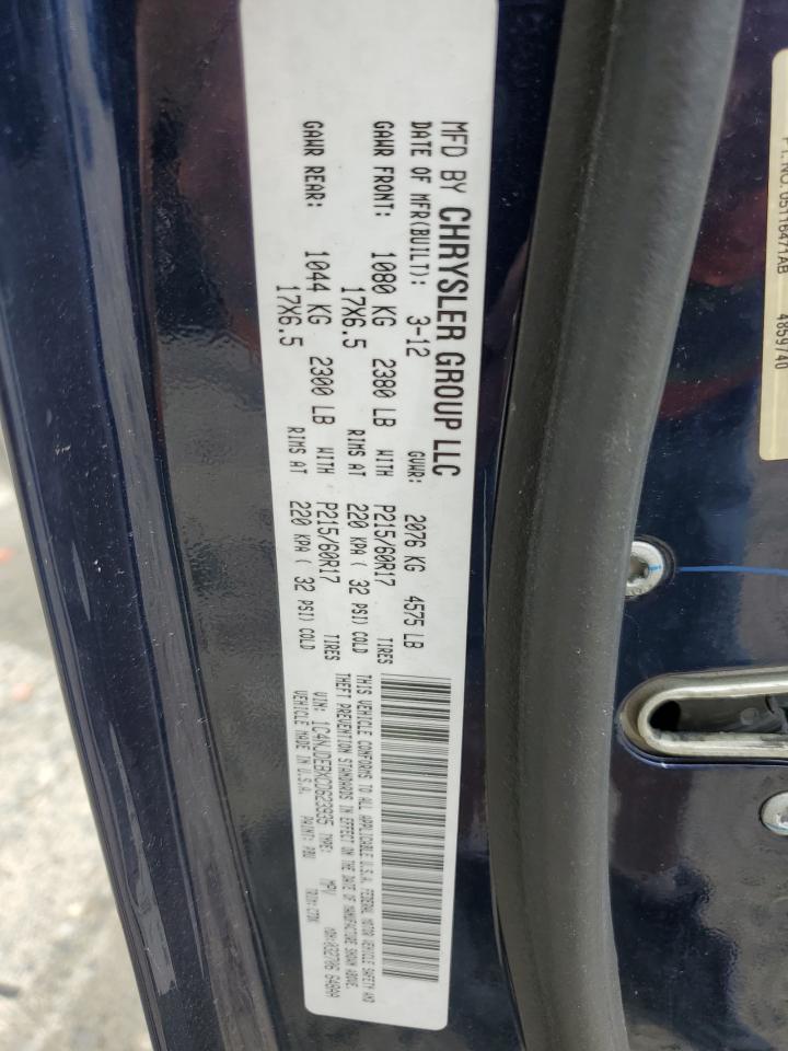 2012 Jeep Compass Latitude VIN: 1C4NJDEBXCD623935 Lot: 63219445