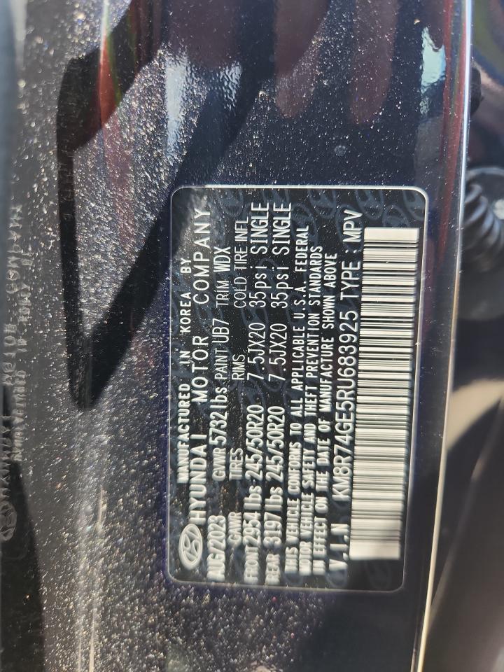 2024 Hyundai Palisade Calligraphy VIN: KM8R74GE5RU683925 Lot: 64250465