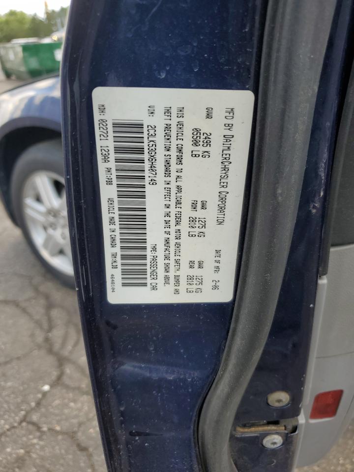 2006 Chrysler 300 Touring VIN: 2C3LK53GX6H407149 Lot: 63656865