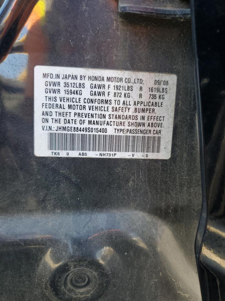 2009 Honda Fit Sport VIN: JHMGE88449S015400 Lot: 64853515