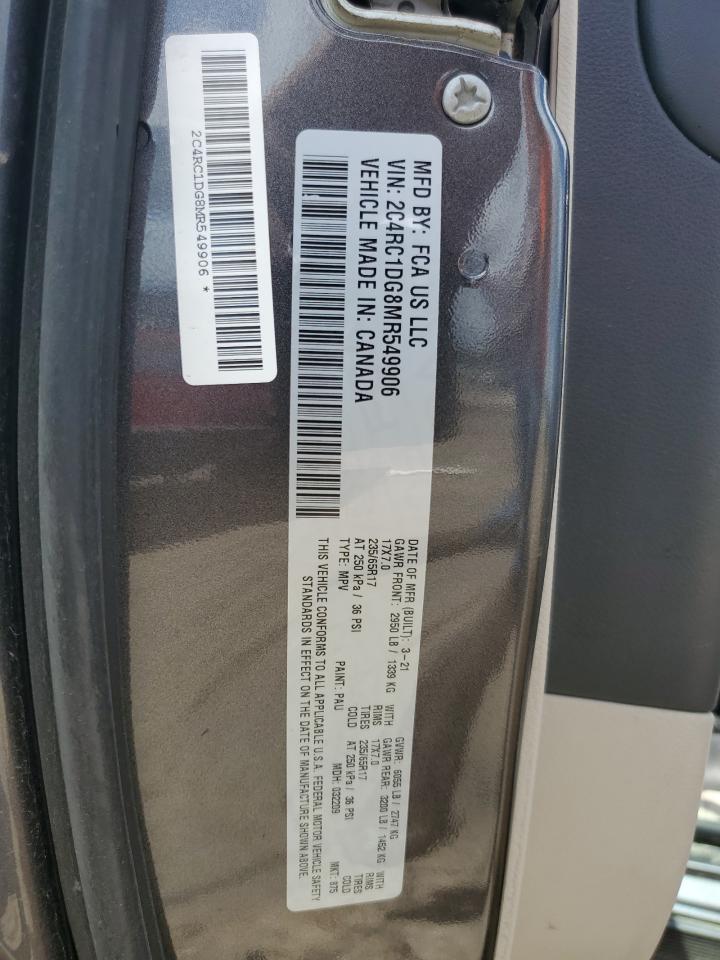 2021 Chrysler Voyager Lxi VIN: 2C4RC1DG8MR549906 Lot: 63862395