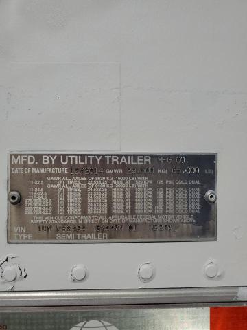 2016 UTILITY VS2RA REFRIGERATED VAN TRAILER