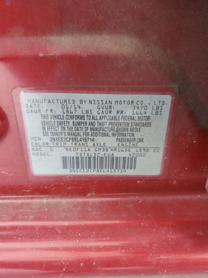 2014 Nissan Versa Note S VIN: 3N1CE2CP8EL415714 Lot: 63479555
