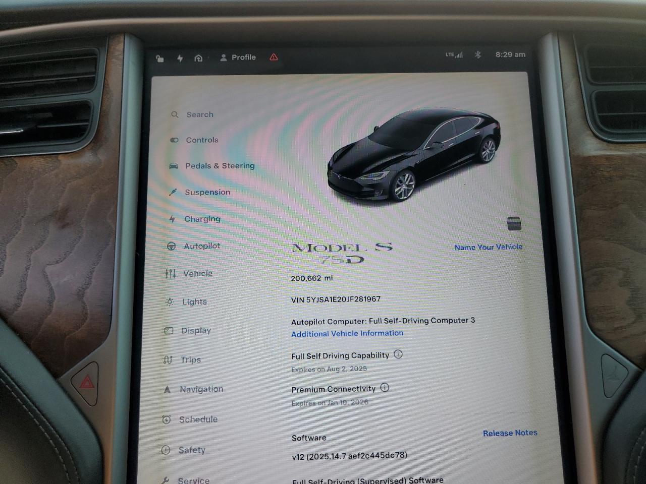 2018 Tesla Model S VIN: 5YJSA1E20JF281967 Lot: 64410695