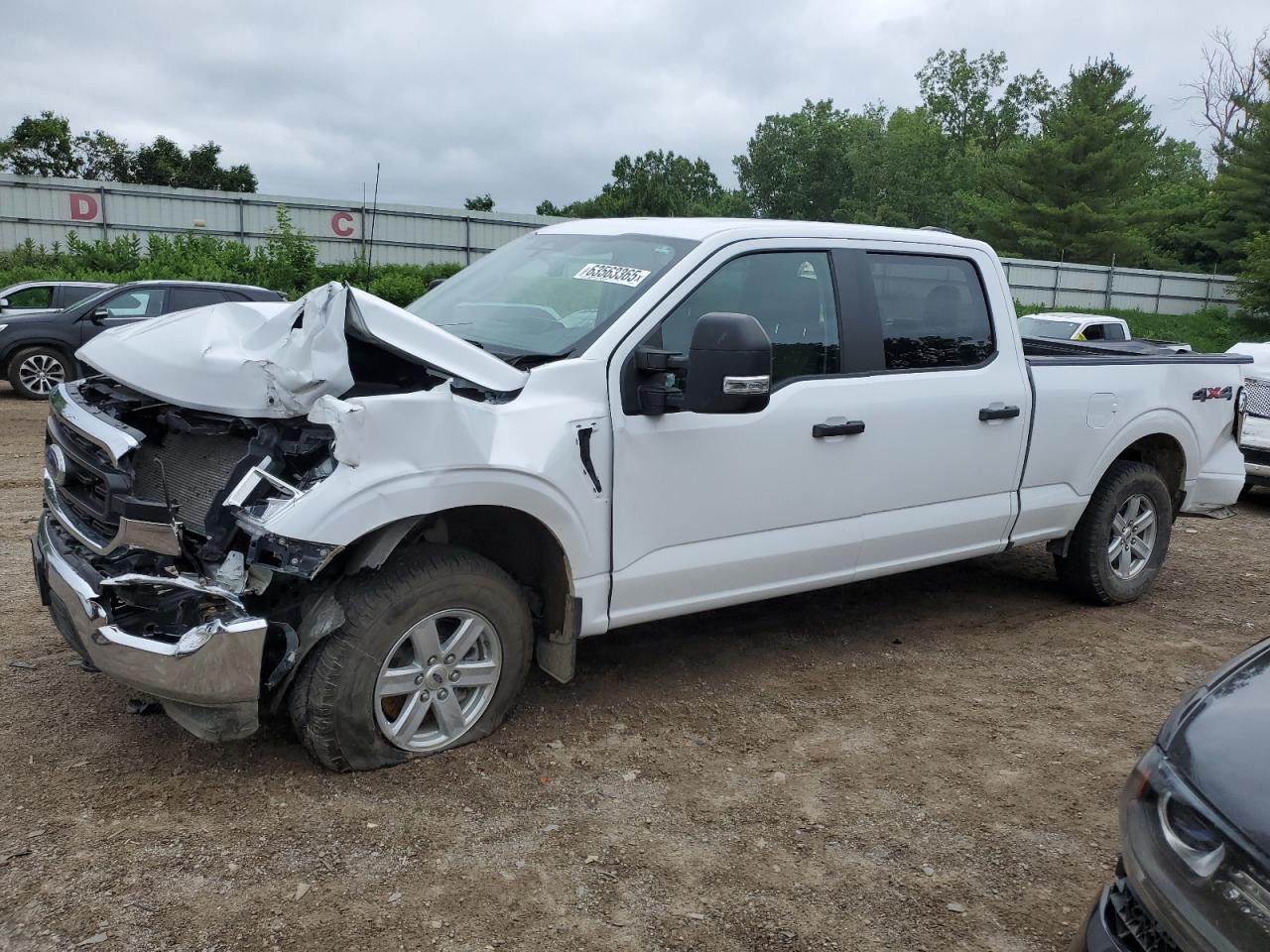 2022 Ford F150 Supercrew white null gas 1FTFW1E58NKE70467 photo #1