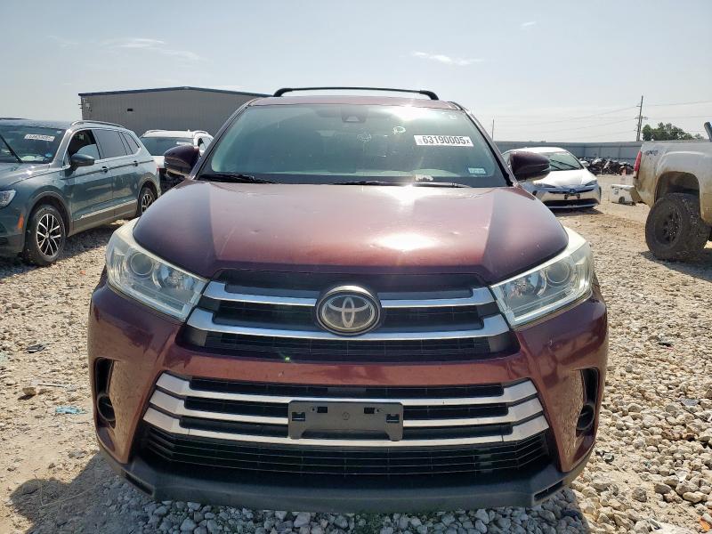  TOYOTA HIGHLANDER 2017 Бургунди
