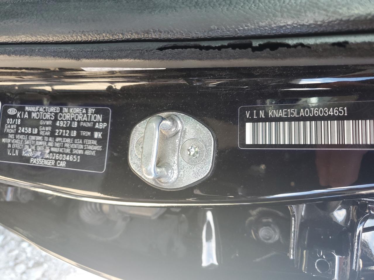 2018 Kia Stinger VIN: KNAE15LA0J6034651 Lot: 65470215