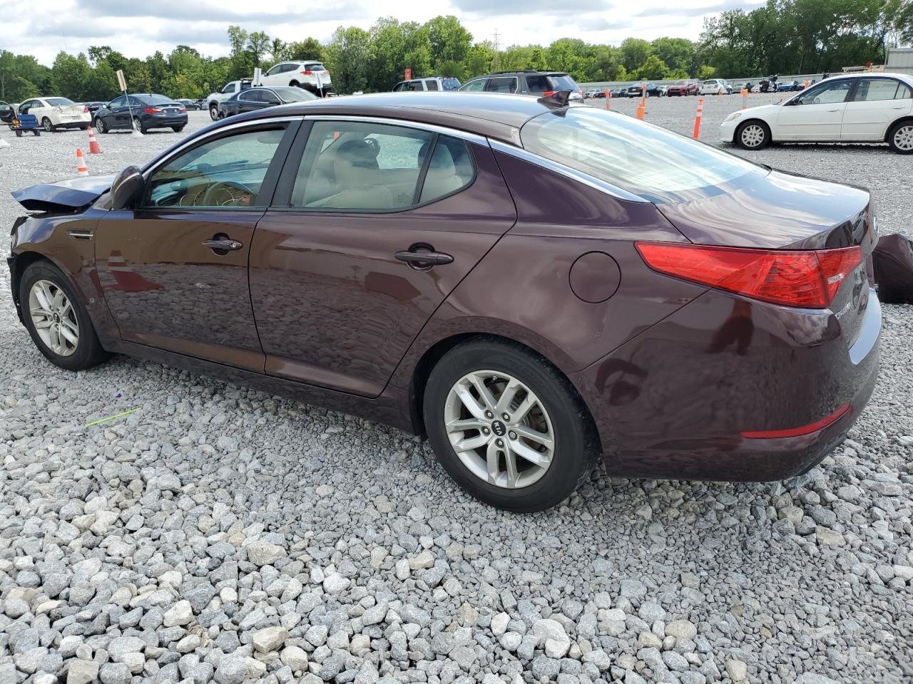 2011 Kia Optima Lx brown null gas KNAGM4A73B5184343 photo #3