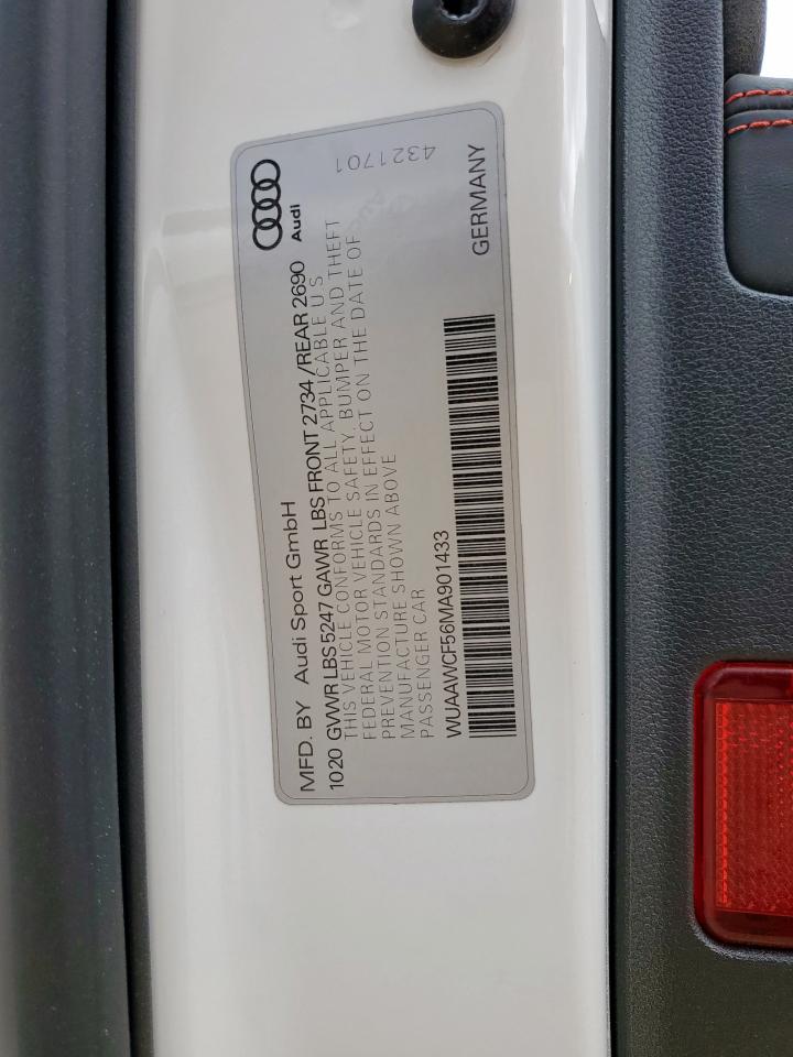 2021 Audi Rs5 VIN: WUAAWCF56MA901433 Lot: 63444855