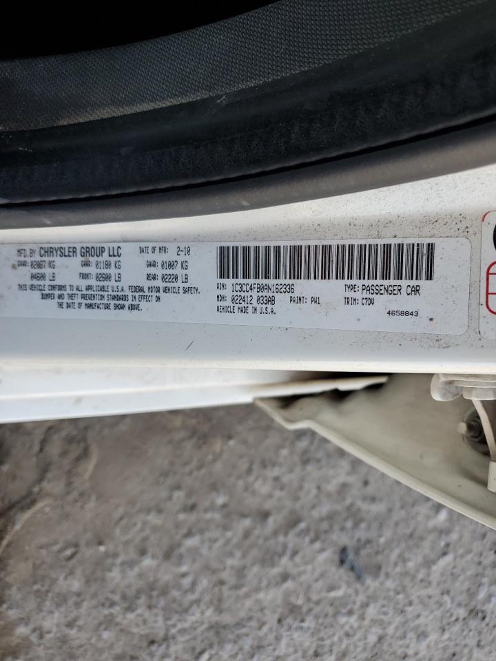 2010 Chrysler Sebring Touring VIN: 1C3CC4FB0AN162336 Lot: 64414195