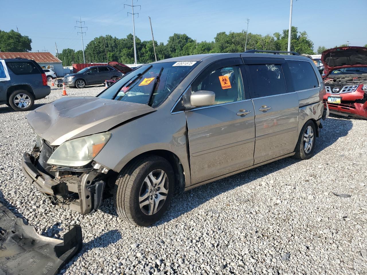 2005 Honda Odyssey Ex gold null gas 5FNRL38495B403331 photo #1