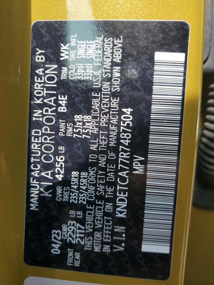 2024 Kia Seltos Sx VIN: KNDETCA77R7487504 Lot: 63810235