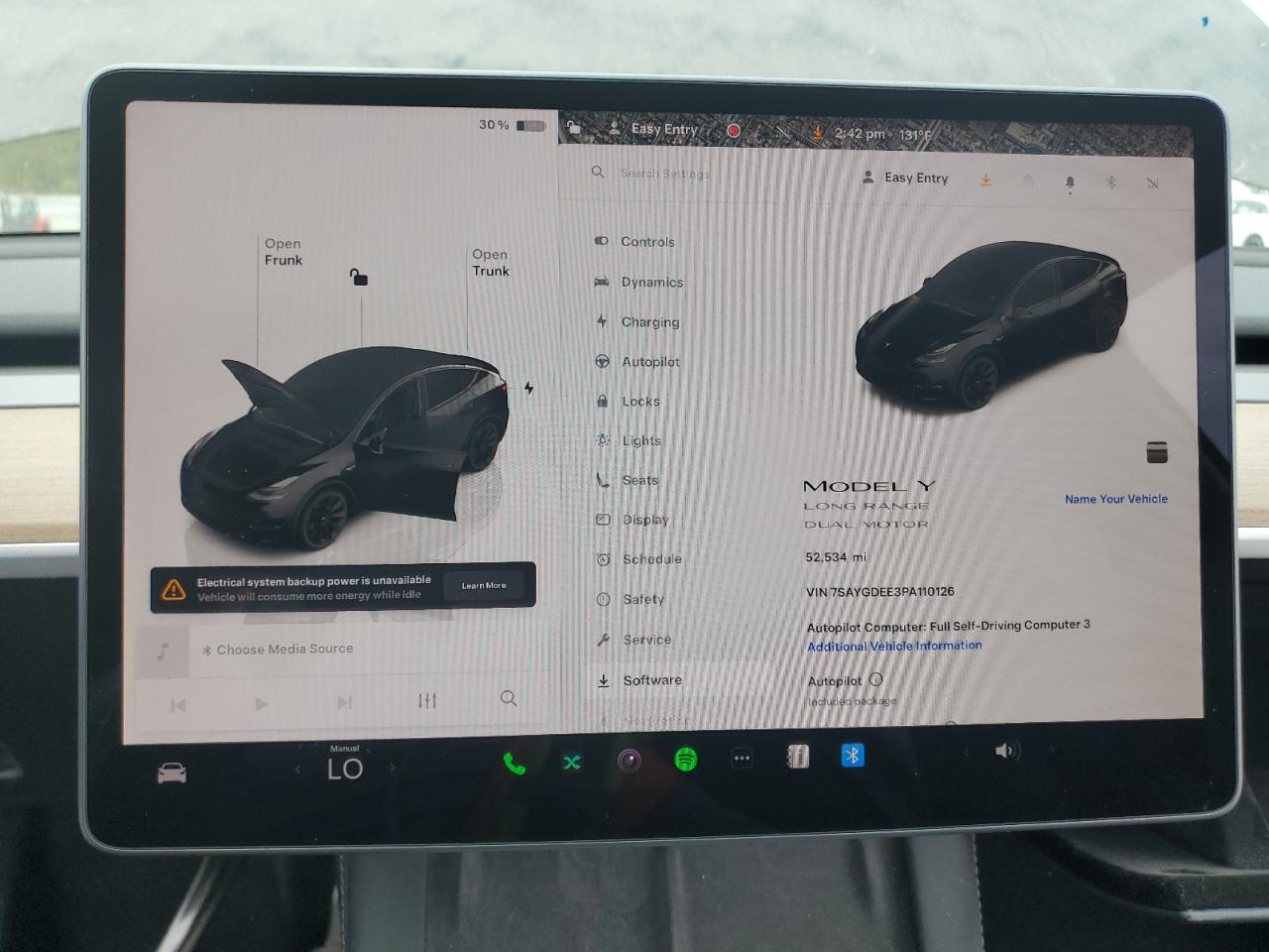 2023 Tesla Model Y VIN: 7SAYGDEE3PA110126 Lot: 65285165