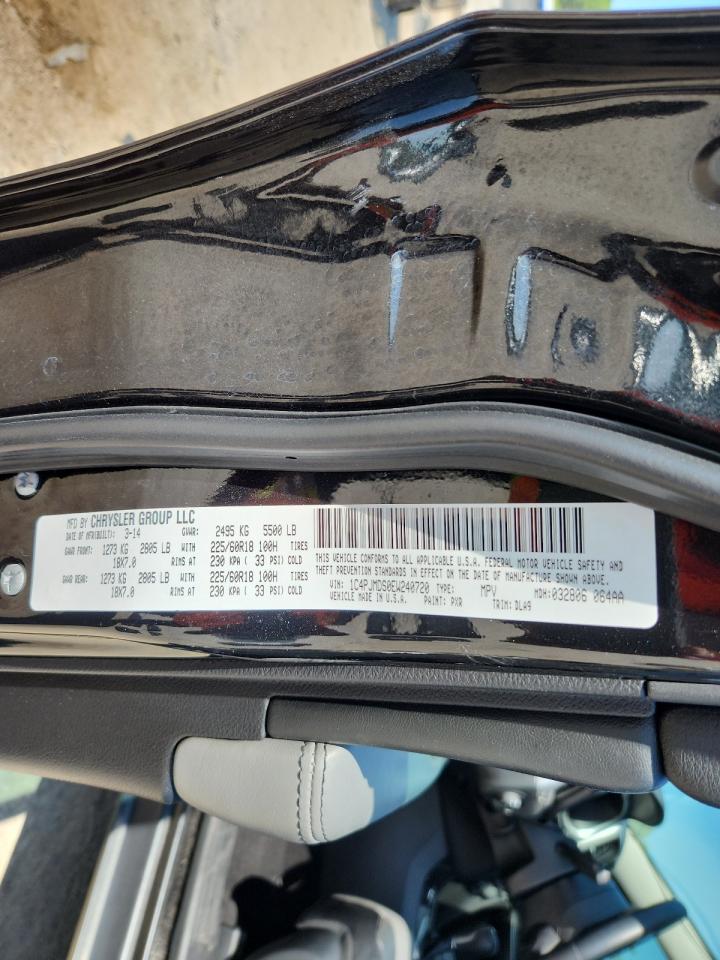 2014 Jeep Cherokee Limited VIN: 1C4PJMDS0EW240720 Lot: 65207685