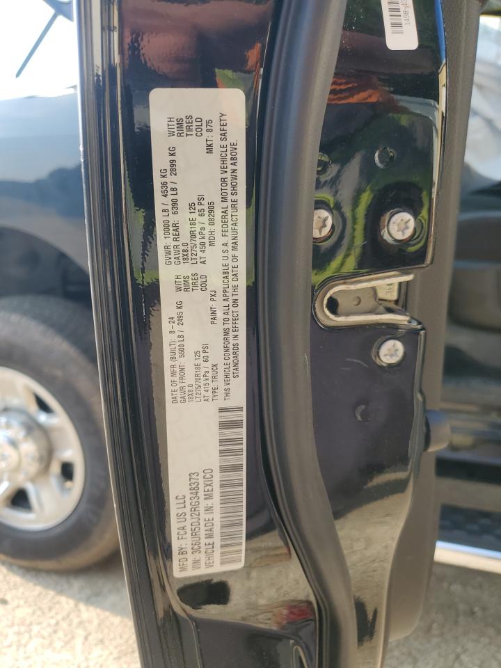 2024 Ram 2500 Big Horn VIN: 3C6UR5DJ2RG348373 Lot: 63569185