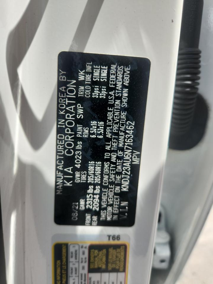 2022 Kia Soul Lx VIN: KNDJ23AU6N7163462 Lot: 65258035