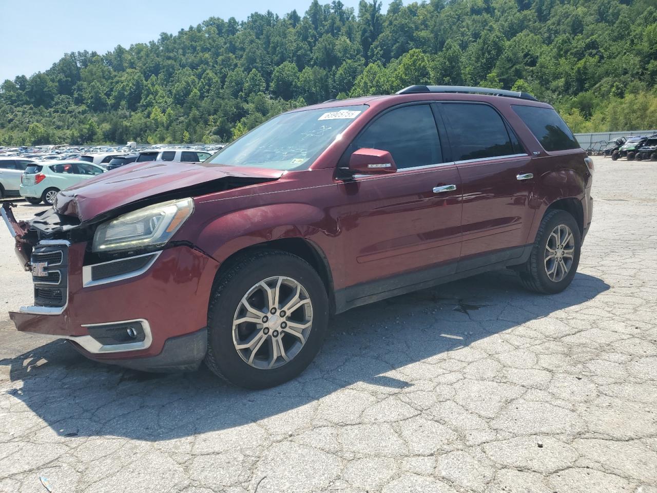 2016 GMC Acadia Slt-1 red suv gas 1GKKVRKD2GJ137187 photo #1