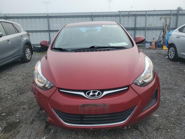 Sedans HYUNDAI ELANTRA 2016 Red