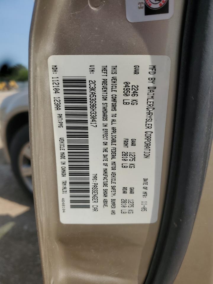 2006 Chrysler 300 Touring VIN: 2C3KA53G96H330417 Lot: 66008225