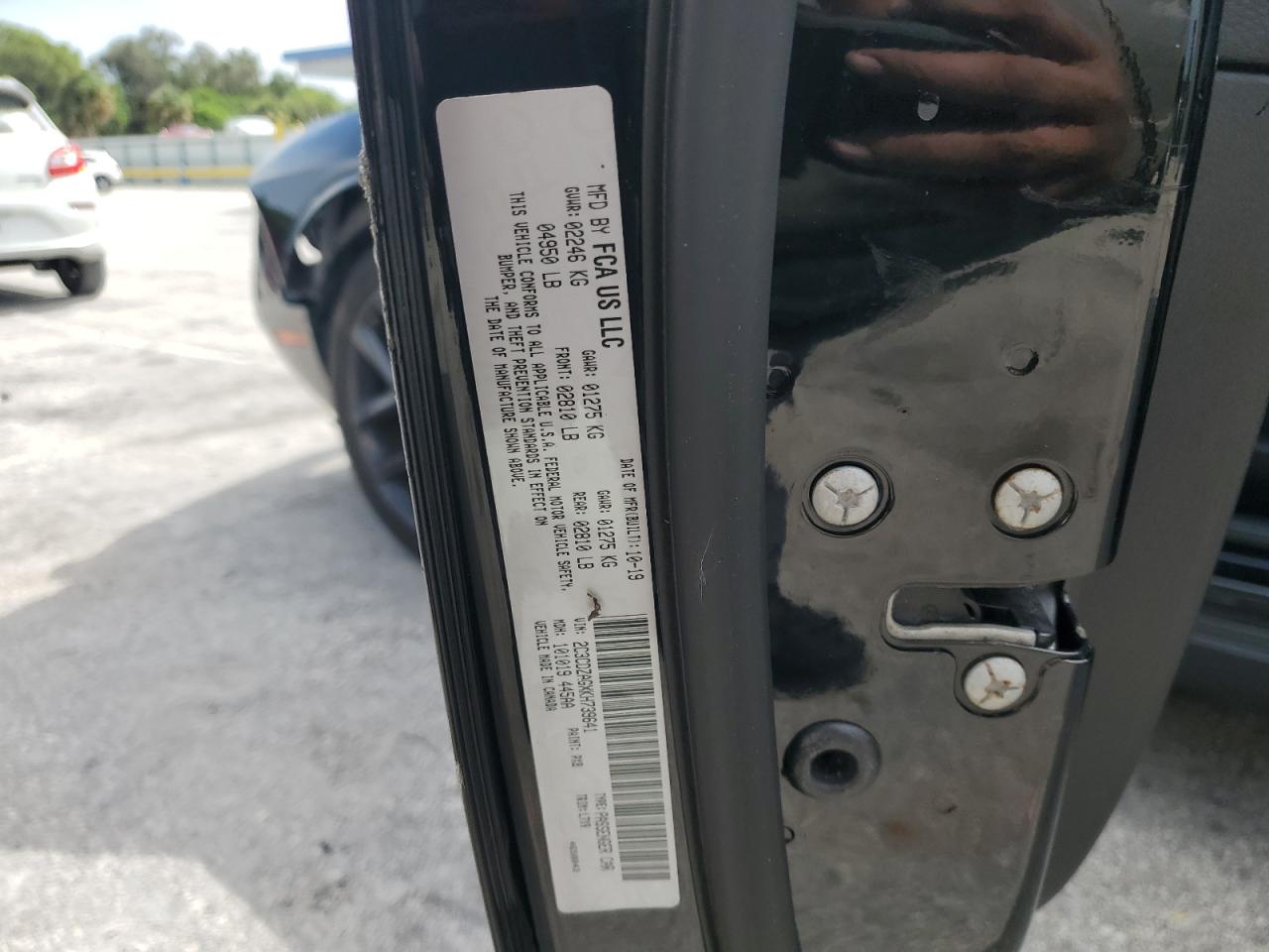 2019 Dodge Challenger Sxt VIN: 2C3CDZAGXKH739641 Lot: 63986865