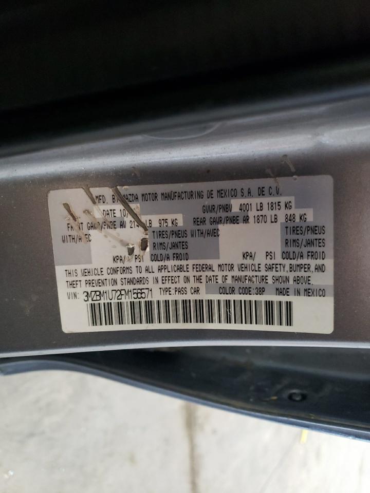 2015 Mazda 3 Sport VIN: 3MZBM1U72FM156571 Lot: 64035865