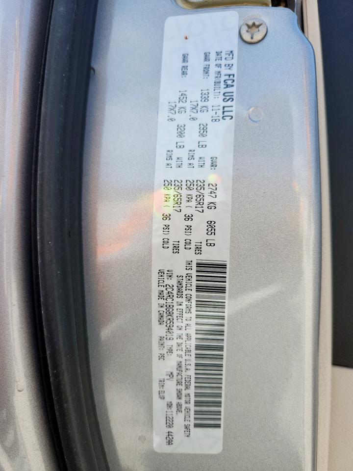 2019 Chrysler Pacifica Touring L VIN: 2C4RC1BG8KR594019 Lot: 64103055